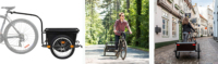 150kg de charge pliable vélo Cargo stockage chariot à bagages et bagages vélo camping-car remorque utilitaire pour enfants et animaux de compagnie