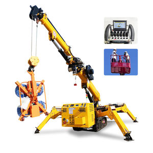 Mini-grue araignée compacte sur chenilles 3t 5t 8t, grue à flèche articulée hydraulique, diesel, électrique, CE Euro 5 EPA, avec flèche de reprise - Product Image 6