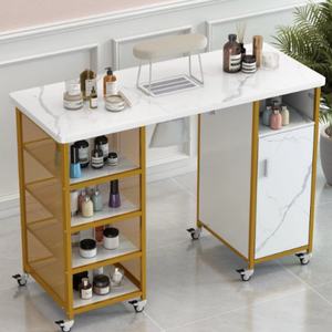 Precio Directo de Fábrica, Muebles de Salón de Belleza Desmontables, Mesas de Manicura de Madera y Metal, Tocador Disponible, Mesa de Manicura para Salón de Uñas - Product Image 6