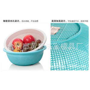 <b>Plastic</b> Drain <b>Basket</b> 35cm Diameter Vegetable Washing Sieve Fruit Filter Mold Injection Molding - Product Image 3