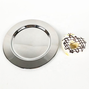 Ventes chaudes, plaques de charge rondes en acier inoxydable de 13 pouces, or rose, argent, miroir, <span class=keywords><strong>pour</strong></span> mariage - Product Image 3