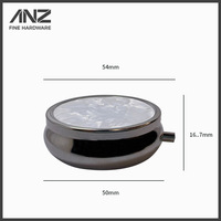 Contenant de baume personnalisé gravé, en alliage de zinc antique moderne, plaqué argent, gaufré, OEM ODM, vide, magnétique, rechargeable, pour parfum solide