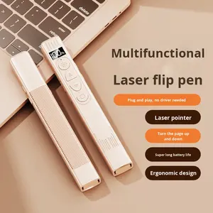 قلم تحكم عن بعد متعدد الوظائف جديد باللون الأخضر للتقليب، مدى 100 متر، مصنوع من مادة ABS، مؤشرات ليزر - Product Image 4