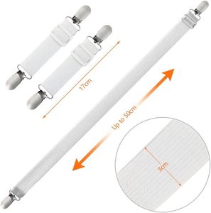 Wholesale Thetrend Effective Elastic Bed <b>Sheet</b> Holder <b>Plastic</b> Head Disposable Band Straps Clips OEM Accepatable Blister Laundry - Product Image 2