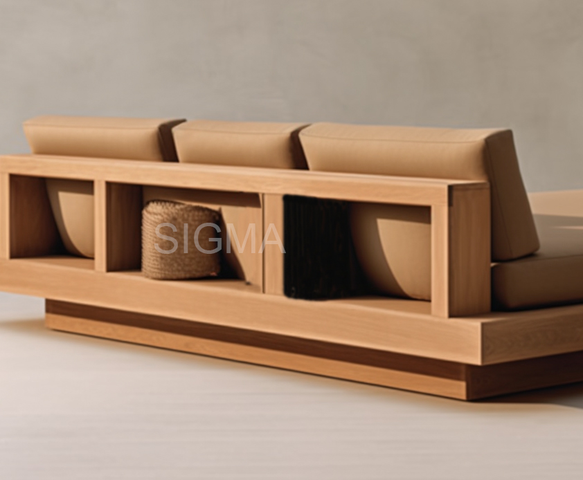 New arrival modern patio set teak wood outdoor furniture garden sofas