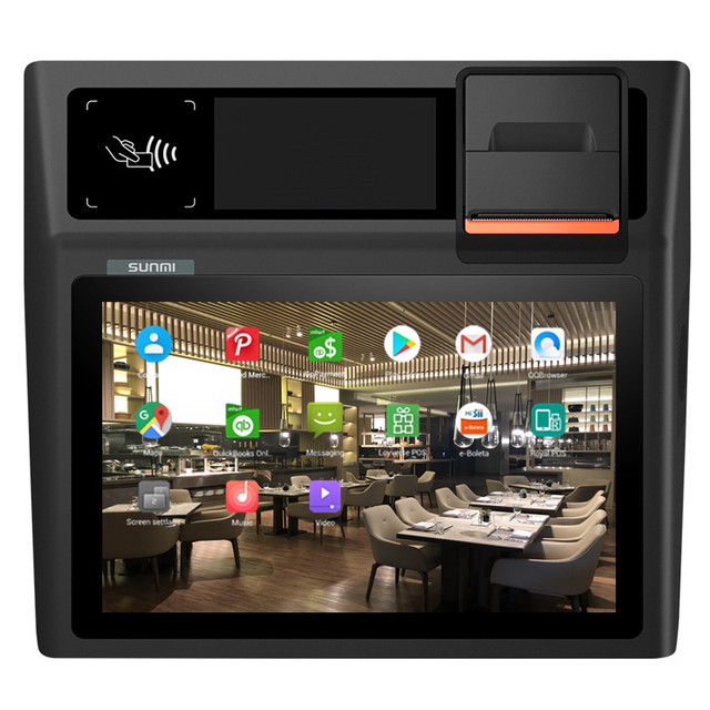 SUNMI D2 Mini Android 8.1 Touch Screen Smart All in One POS System Tablet Cash Register Machine Pos Terminal with 58mm Printer