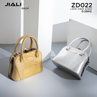 QAZA 2024 nouvelle mode luxe femmes sac à main Crocodile Design en cuir PU ouvert strass embelli bonne qualité sacs à bandoulière