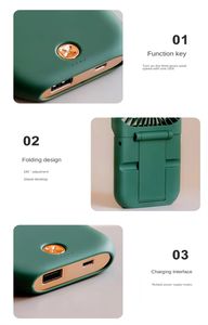 Ventilateur portable USB pliable ultra-silencieux à tour de cou, corps en plastique, design fin, 3 vitesses, batterie 1500 mAh, pour usage extérieur et sur bureau - Product Image 5