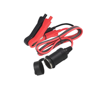 Câble d'alimentation robuste 50A en cuivre pur de 3m avec pince crocodile 12V/24V vers prise allume-cigare femelle pour voiture