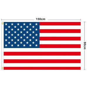 ขายตรงจากโรงงาน มีสินค้าในสต็อก ธงชาติอเมริกา ผ้าโพลีเอสเตอร์ 68D ขนาด 3x5 ฟุต 90x150 ซม. รับทำโลโก้ตามสั่ง มีขนาดสั่งทำได้ - Product Image 2