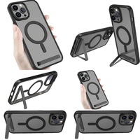 Casing Pelindung Magnetik Transparan dengan Penyangga untuk iPhone 17 Air 16 Pro Max 15 14 13 12 Plus 11, Barang Elektronik Dropshipping