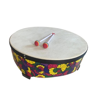 Orff Percussion 22 Inch Wooden <b>Hand</b> <b>Drum</b> With Sticks Handmade & Durable for Kindergarten Performances and Music Education - Product Image 5