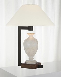 Lampe de table vintage en fer, abat-jour rond électrique, style rustique élégant pour salon, hôtel ou décoration de ferme - Product Image 4