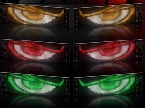 Nueva Pantalla LED para Parabrisas de Coche con Control por Aplicación, Luces Decorativas Animadas con Ojos de Demonio, Indicador Electrónico para Camiones - Product Image 2