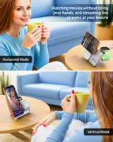 Support de charge sans fil rapide multifonction 3 en 1 portable avec logo personnalisé en gros, chargeur sans fil pliable 3 en 1 pour téléphone 15W