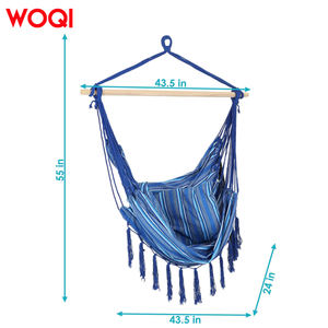 Pamuk halat püskül ile WOQI en iyi hamak katlanabilir kapalı/kamp için dış mekan teli sandalye - Product Image 3