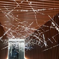 Grand lustre en cristal ANNO, luminaire suspendu moderne en verre avec design en forme de branche pour salle à manger de luxe, villa