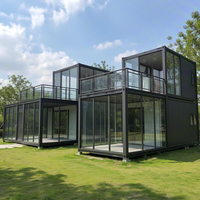 Bâtiment de bureau modulaire préfabriqué en conteneur de luxe portable de 20 pieds, avec panneaux sandwich écologiques, pour hôtel rapide et entrepôt