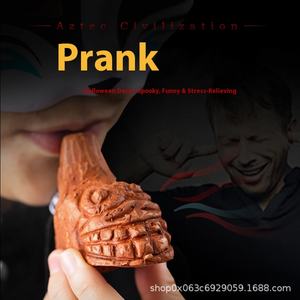 Mini Monster Sound Ocarina Entretenimiento deportivo popular Aztec Death Whistle Prank Stress-Relief Screaming Ghost - Product Image 4