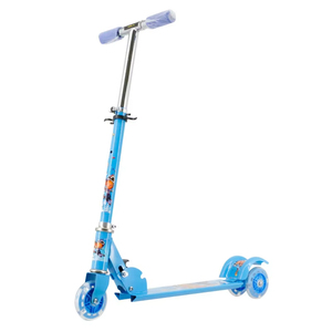 Jumon Adjustable Kids Scooter 3 <b>Wheels</b> <b>Plastic</b> <b>Wheels</b> Flashing Lights Foldable Aluminum Alloy Height Adjustable Push Scooter - Product Image 3