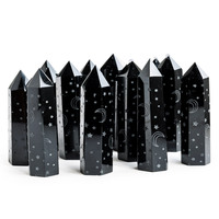Piedra curativa de cristal natural, obsidiana negra con punto de estrella, gran oferta, venta al por mayor