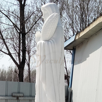 Vente en gros de haute qualité personnalisé catholique religieux grandeur nature extérieur pierre blanc marbre béni jardin vierge marie statue