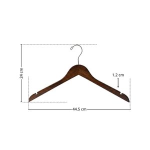 High Quality Custom Walnut Wooden Clothes <b>Hanger</b> with Trouser Bar for Wardrobe and Living Room - Product Image 4