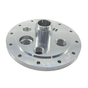 Placa base circular de aluminio CNC de tolerancia estrecha, piezas de mecanizado CNC personalizadas para torneado y fresado, para la automatización de conexiones de fluidos. - Product Image 5