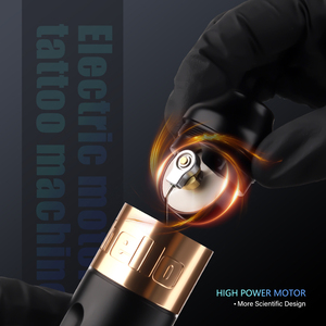 Kit de Máquina de Tatuaje Rotativa Tipo Pen Ambition Hello con Motor Potente sin Núcleo, Recorrido de 3.5mm/4mm y Batería Inalámbrica RCA para Arte Corporal - Product Image 2