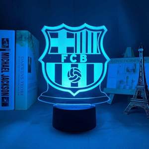 Lampe décorative en acrylique personnalisée pour club de football, illusion 3D, logo de club de football, lampe LED de nuit ou décoration de bar à domicile - Product Image 3