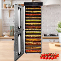 Commerciële Snacksmachine 32-laags Staande Dehydrator Gedroogd Fruit Beef Jerky Knapperige Chips Droger