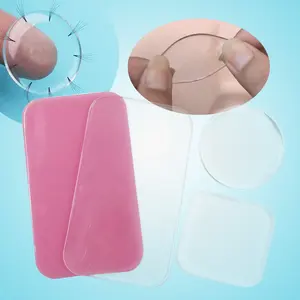 Wholesale Reusable Washable Grafting Eyelash Extensions Silicone Gel Tape Holder Cluster Easy Fan Lash Pad