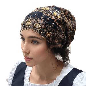 Gorro Turbante de Encaje Ecológico y Transpirable para Mujer, Marca YASEEN, Pañuelo Musulmán para la Cabeza, Apto para Todas las Estaciones - Product Image 6