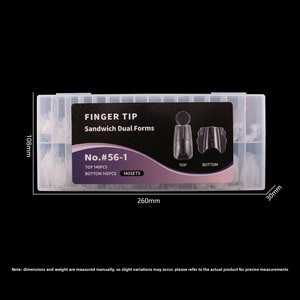 140 ชิ้น/กล่อง ชุดต่อเล็บแบบ Dual Form สำหรับต่อเล็บเจลแบบเร็ว ระบบต่อเล็บแบบเต็มแผ่น  ชุดต่อเล็บแบบ Full Cover - Product Image 6