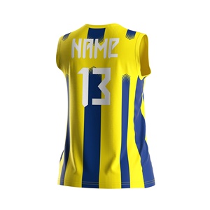 Custom Sublimatie Sportteam Volleybal Custom Shirt Aanpasbaar Kleur Pak Rood Met Zwarte Jersey Volleybal Vrouwen - Product Image 4