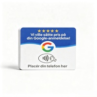 Support de table en acrylique 12 cm pour avis Google, compatible NFC213, pour avis en espagnol, français, italien et autres langues, prêt à être expédié