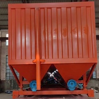 Silos per Cemento a Forma di Scatola Prodotti in Fabbrica, Stazioni di Miscelazione del Calcestruzzo, Silos per Stoccaggio di Calce e Cemento, Silos per Cemento Mobili su Rimorchio