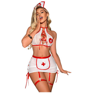 Costume da Infermiera Sexy con Fiocco, Romantico e Seducente per Donne, per la Notte di Nozze, Decorazione con Fiocco, Design Romantico, Regalo per l'Anniversario - Product Image 6