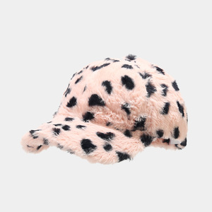 Nuovi Arrivi: 10 Cappellini da Baseball Invernali da Donna Regolabili a 6 Pannelli in Ecopelliccia, 100% Poliestere, Stampa Animale - Product Image 4