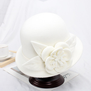 Sombrero Cloche de Fieltro Casual para Mujer, Estilo Iglesia, Novedad al por Mayor, Gorra Femenina Elegante - Product Image 4