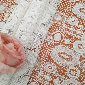 ผ้าปักลายดอกไม้ลูกไม้ให้ความสดชื่นคุณภาพสูงเส้นใยคุณภาพสูงสำหรับเสื้อผ้า - Product Image 5