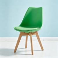Chaises de restaurant au design minimaliste, ergonomiques, en plastique PP, pour usage commercial, domestique, loisirs, salons de thé, écoles, maisons d'hôtes