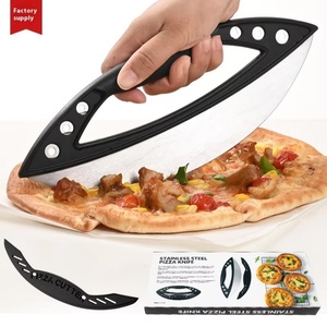 Outils de cuisine en gros, acier inoxydable, logo personnalisé, couteau à pizza, roulette à pizza, coupe-pizza avec couvercle - Product Image 4