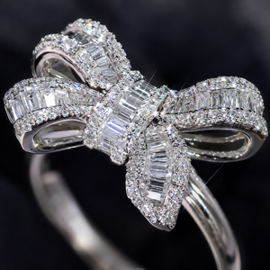 Anello a forma di papillon da donna, design in stile fata, accessorio da dito per uso quotidiano - Product Image 3