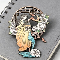 Broche en émail personnalisée pour personnage de jeu, en alliage de zinc, souvenir d'exposition, badge en métal de collection