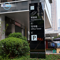Système de signalisation directionnelle éclairée par LED, panneaux de signalisation directionnelle personnalisés, panneaux de guidage en acrylique et aluminium pour l'extérieur, panneau de guidage pour parking