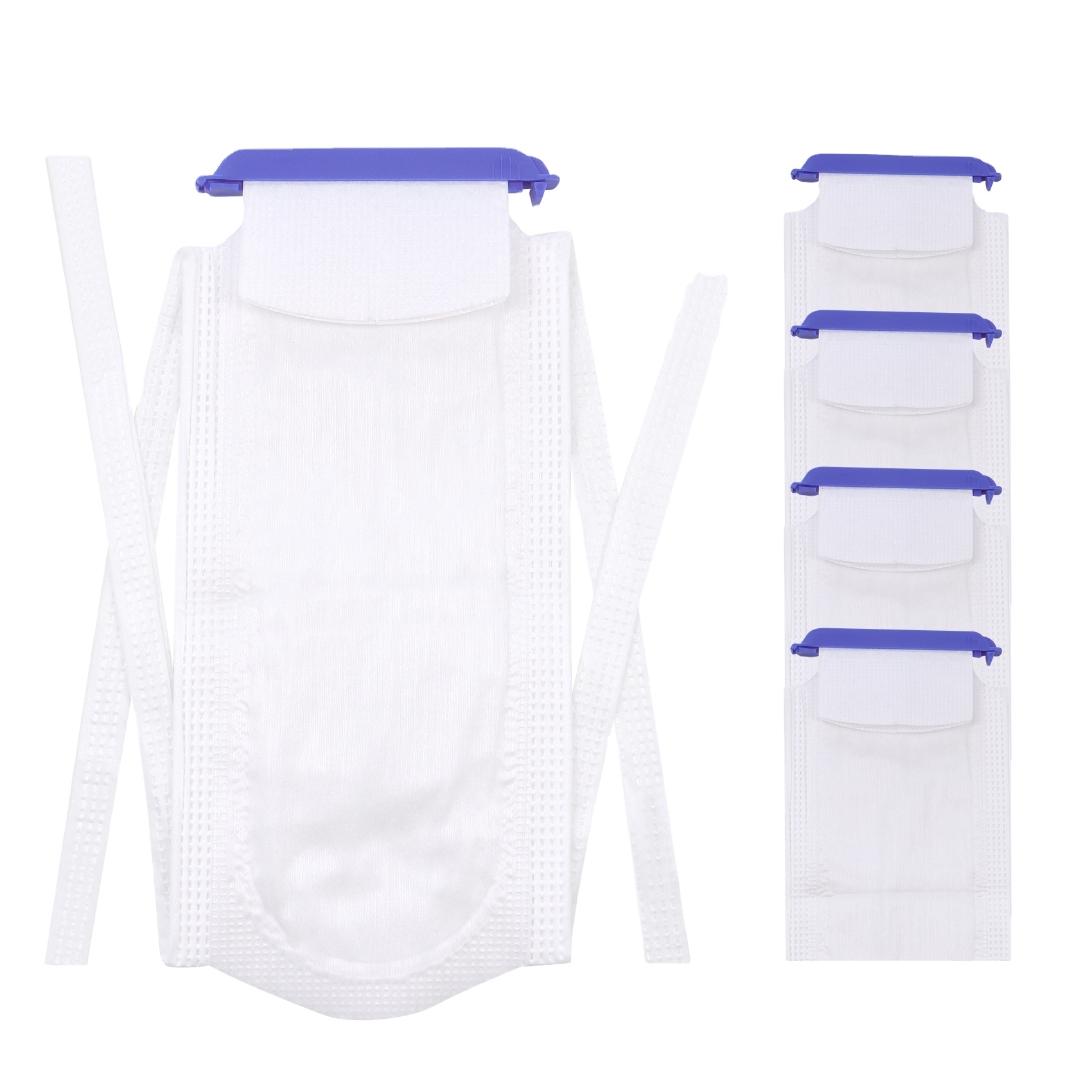 Customized Refillable Ice Bags with Clamp Closure Easy-Filling Hospital Ice Pack with Soft Outer Cover for Pain Relief