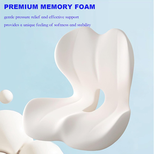 Wholesale Orthopedic Lumbar Pillow Seat Cushions Memory Foam Core Knitted Breathable <b>Back</b> <b>Support</b> Pressure Relief <b>Chair</b> OEKO-TEX - Product Image 2