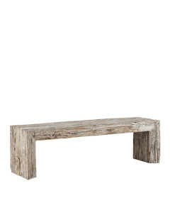 Banco de Madera Natural para Interiores, Mueble de Asiento de Madera Rústico y Moderno para Comedor, Entrada, Sala de Estar, Resistente - Product Image 2