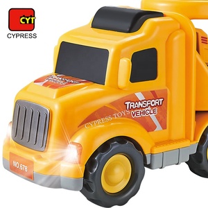 <span class=keywords><strong>Camion</strong></span> <span class=keywords><strong>Giocattolo</strong></span> a Propulsione Inerziale con Rimorchio, Veicolo da Trasporto per Ingegneria - Product Image 5